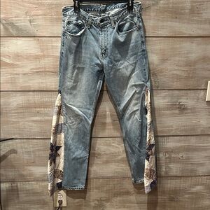 HANDMADE Levis 505s Quilted jeans size 30-32